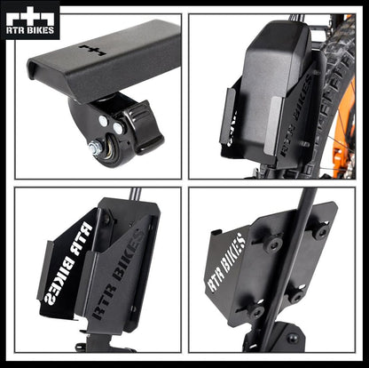RTR BIKES BRUTUS UP PRO Professional Freestanding Bicycle Stand - Ideal for Your Garage, Home or Bicycle Shop